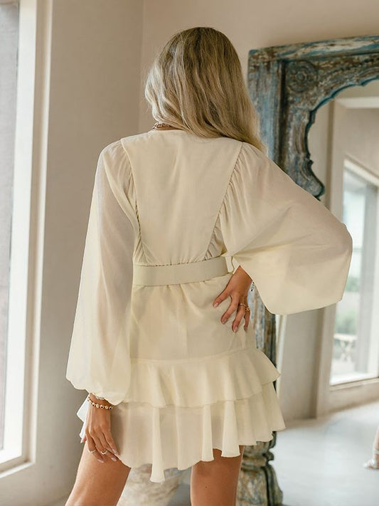 Sandra Ruffle mini Dress