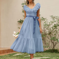 Backless Ruffle party Dress