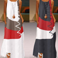 Summer Patchwork Maxi Dress