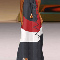 Summer Patchwork Maxi Dress