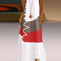 Summer Patchwork Maxi Dress