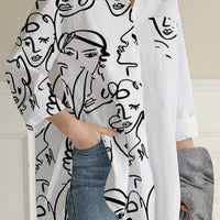 Zenna Printed Patchwork Blouse