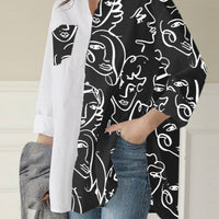 Zenna Printed Patchwork Blouse