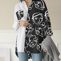 Zenna Printed Patchwork Blouse