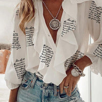 VERA RUFFLED BLOUSE