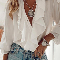 VERA RUFFLED BLOUSE